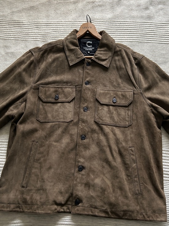 Lucky Brand Other - Lucky Brand Cole Hauser Men's Suede Leather Shirt Jacket